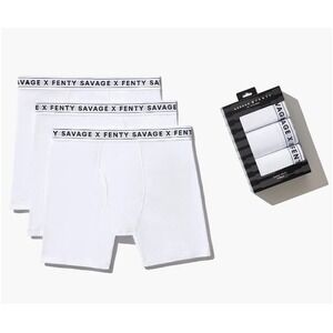Savage Men's Angel White Classics Boxer Briefs 3-Pack NIB Size XL